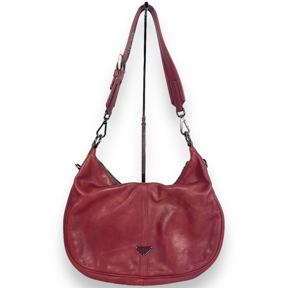 (Authentic) Prada Red Leather Women's Bag - Picture 1 of 6